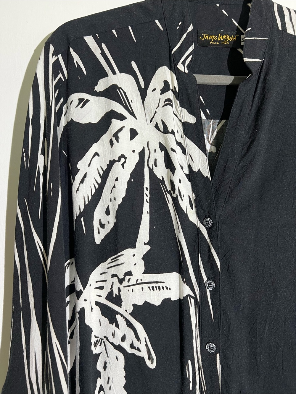Authentic Jams World Bay Breeze Palm-Print Shirt - Picture 3 of 7